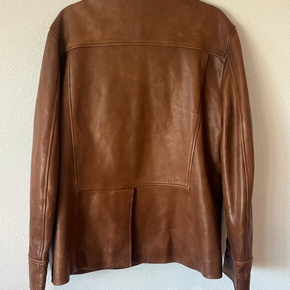 RARE Billy Reid Men's Leather Blazer Coat - Picture 5 of 6